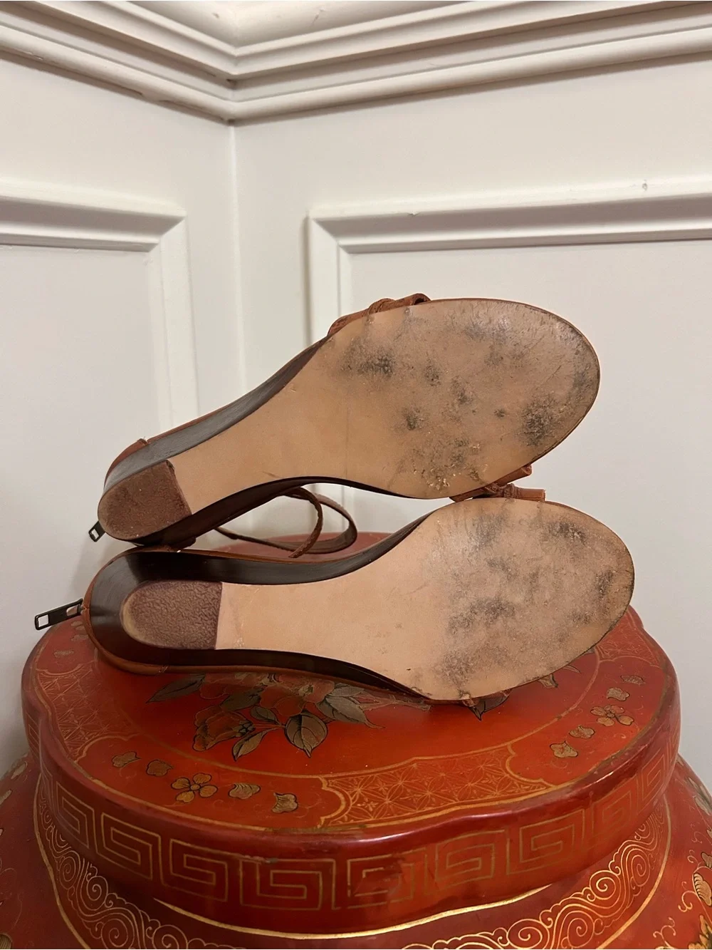 Steve Madden Brown Neliee Wedge Sandals with Ankle Strap